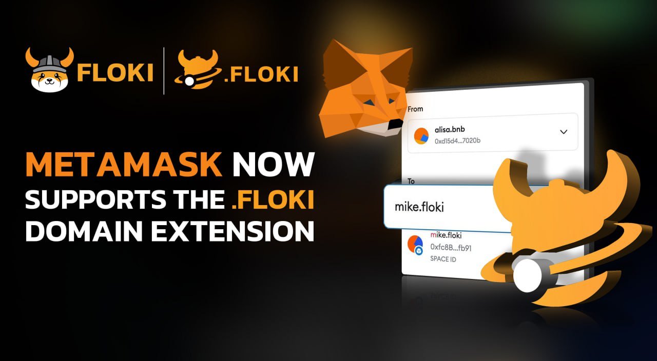 Metamask now supports the .floki domain extension